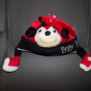 Laid Back Kids Black/Red Busy Bug Snuggle Hat